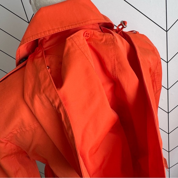 Michael Kors  Orange Belted Trench Coat - Picture 4 of 10